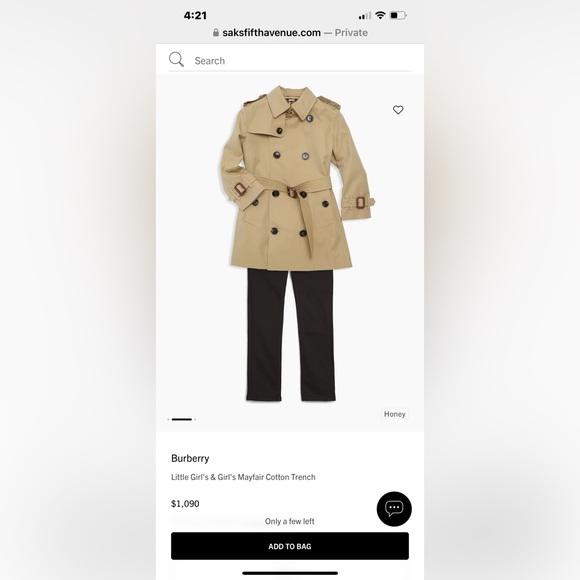 Authentic Burberry Toddler Trench Coat - The Mini Wiltshire 4T England - Picture 14 of 14